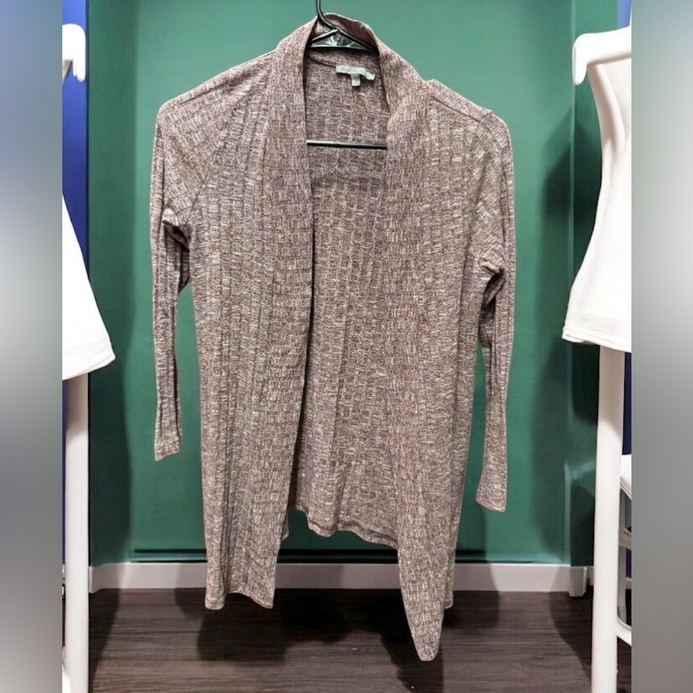 Charlotte Russe Taupe Open-Front Cardigan SMALL